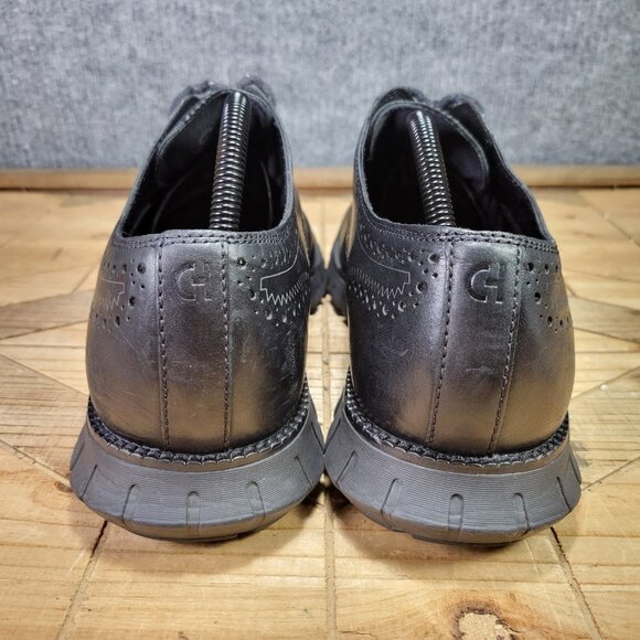 Cole Haan ZERØGRAND Men's 11 Remastered Wingtip Oxfords Style C39601 Black - Picture 6 of 12